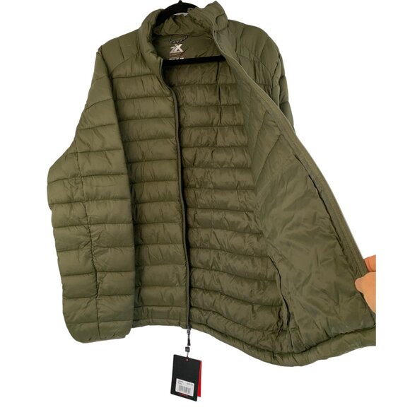 NWT Mens ZeroXposur XXL 2XL Basil Quilted Puffer Jacket Lightweight Zip Pockets - Picture 2 of 11